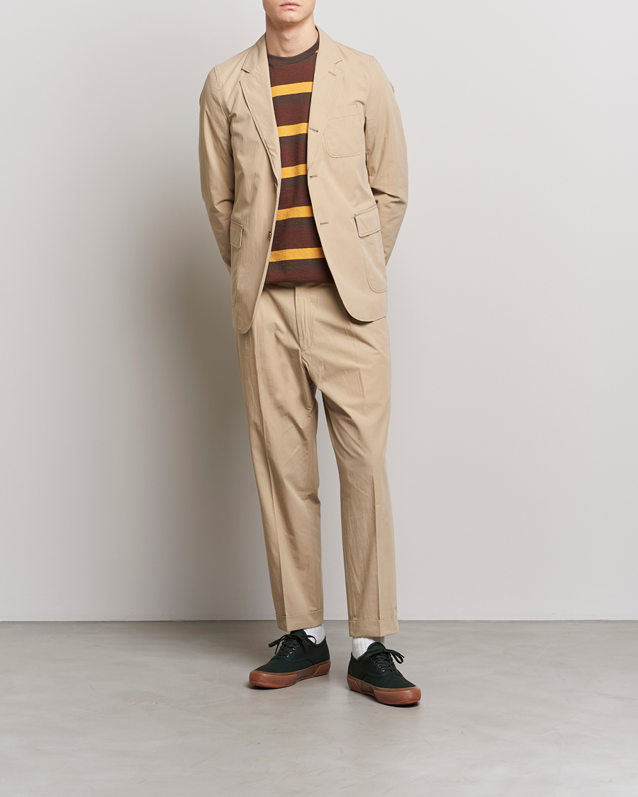 Mies | Housut | BEAMS PLUS | Comfort Cloth Travel Trousers Beige