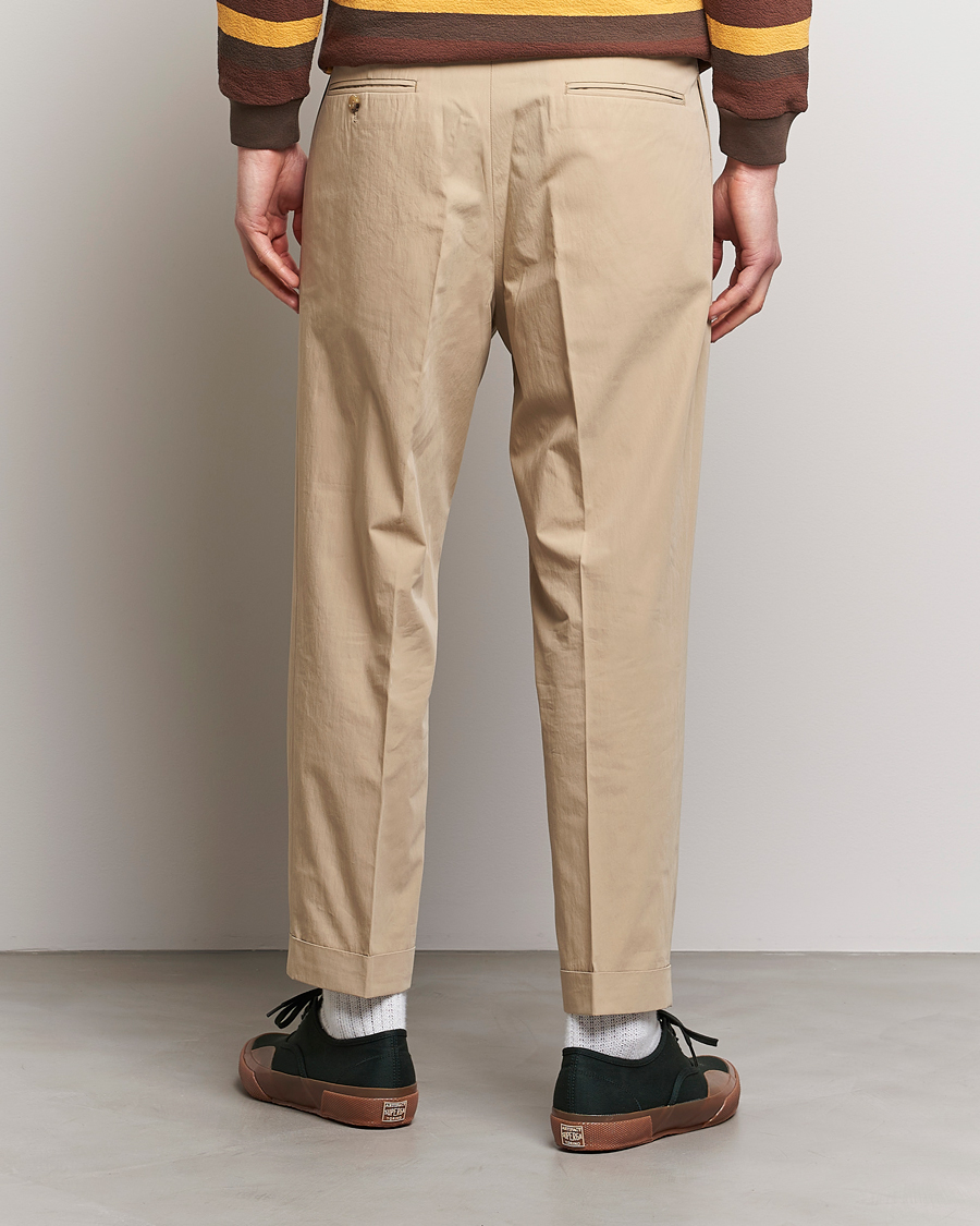 Mies | Housut | BEAMS PLUS | Comfort Cloth Travel Trousers Beige