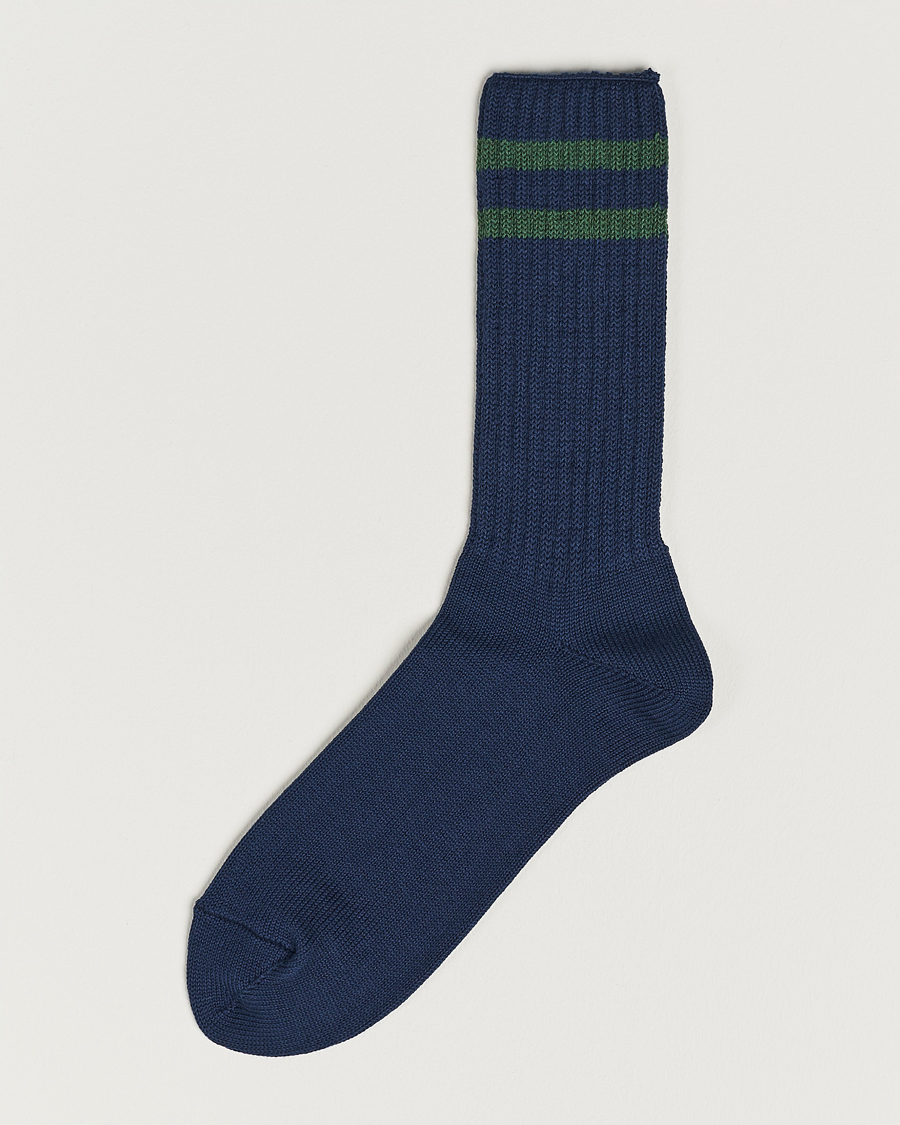 Mies | Alusvaatteet | BEAMS PLUS | Schoolboy Socks Navy/Green