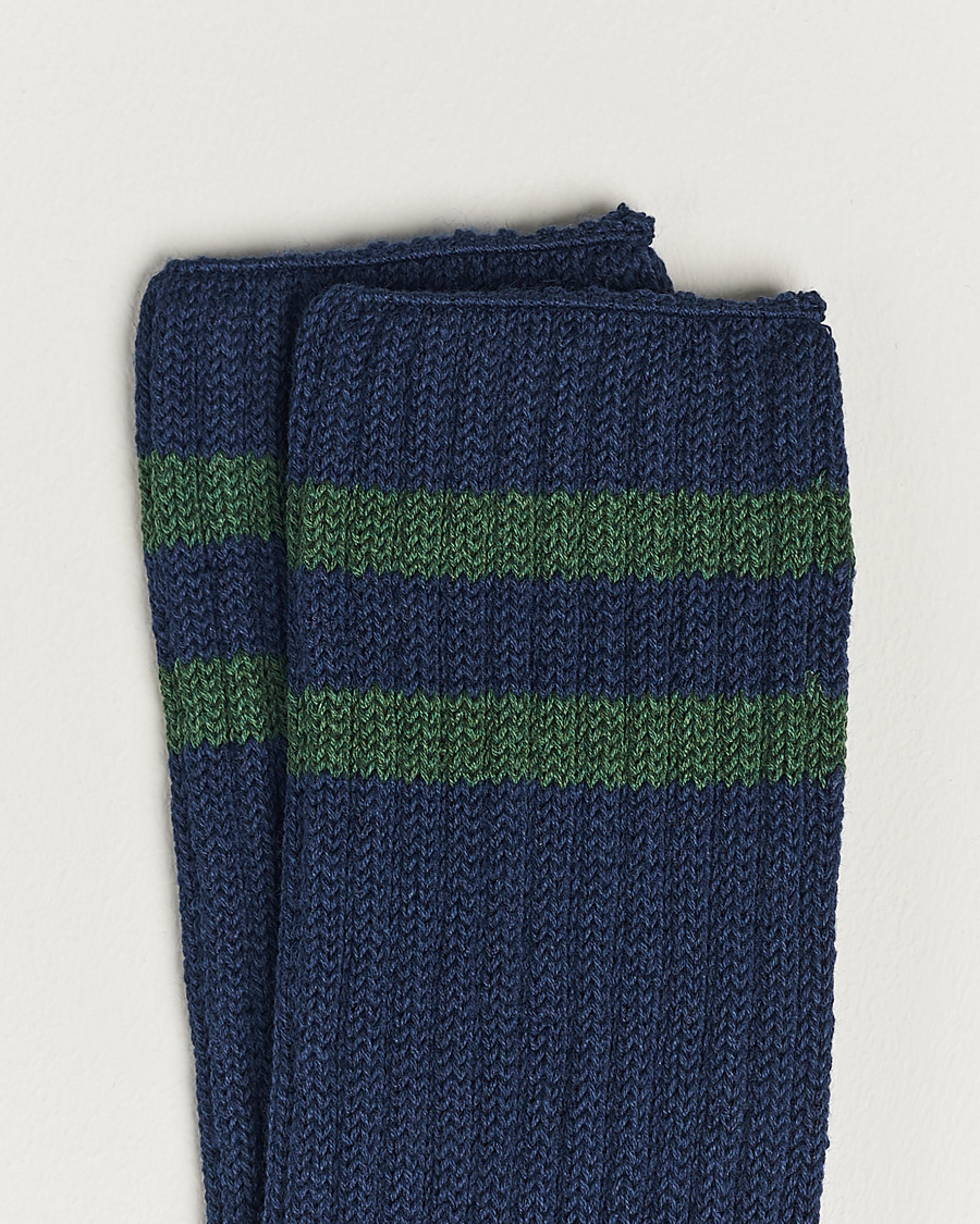 Mies | Alusvaatteet | BEAMS PLUS | Schoolboy Socks Navy/Green