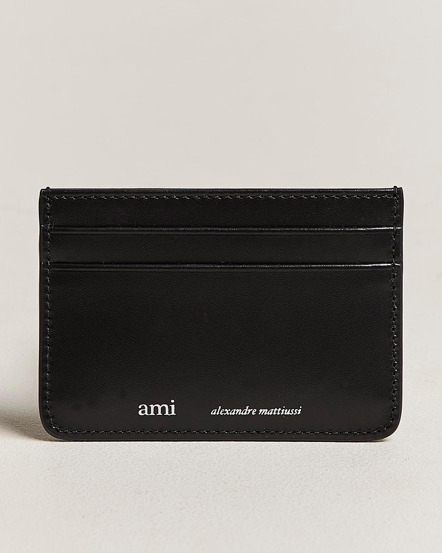 Mies | AMI Leather Card Holder Black | AMI | Leather Card Holder Black