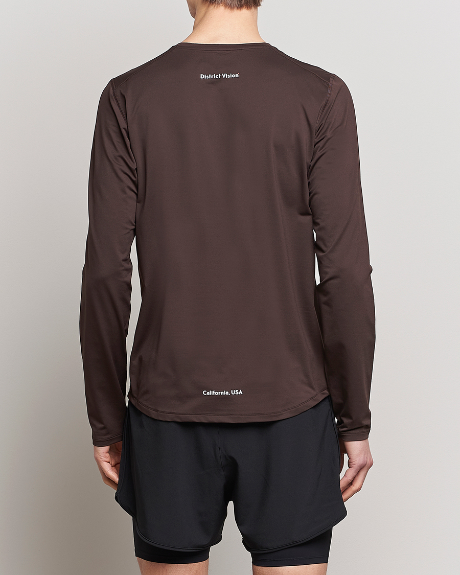 Mies | T-paidat | District Vision | Deva-Tech Long Sleeve T-Shirt Cacao