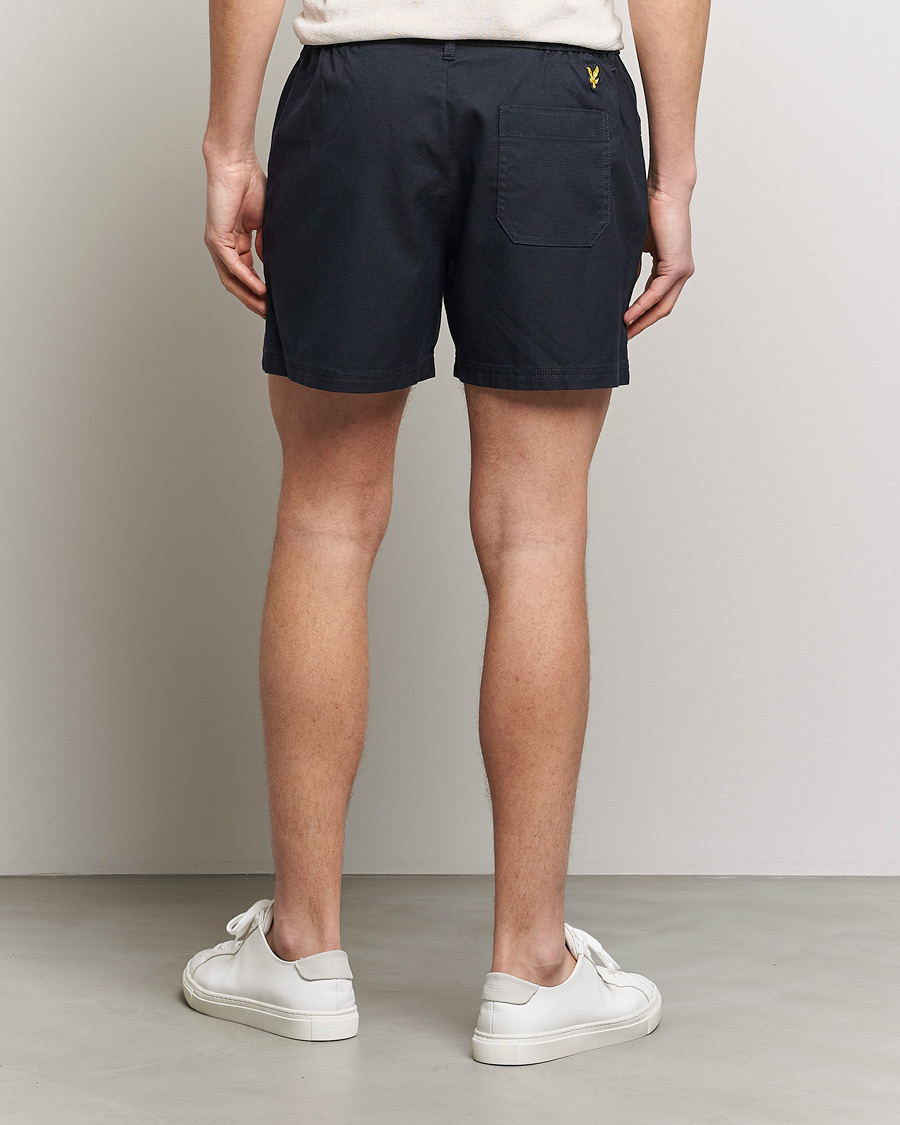 Mies | Shortsit | Lyle & Scott | Textured Shorts Dark Navy