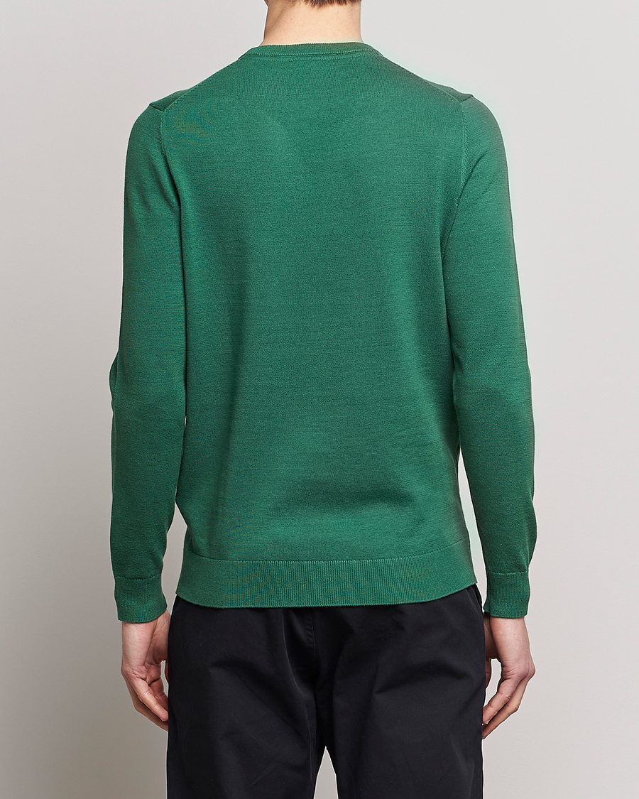 Mies | Puserot | Lyle & Scott | Crew Neck Cotton Sweater English Green
