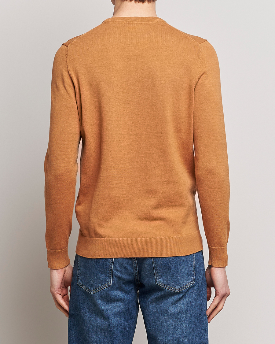Mies | Puserot | Lyle & Scott | Crew Neck Cotton Sweater Sand Burned