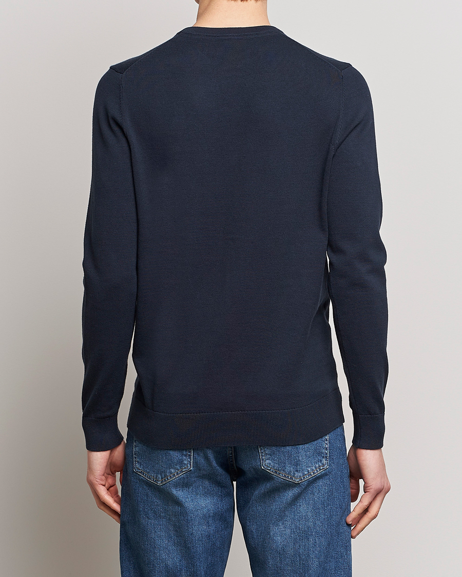 Mies | Puserot | Lyle & Scott | Crew Neck Cotton Sweater Dark Navy