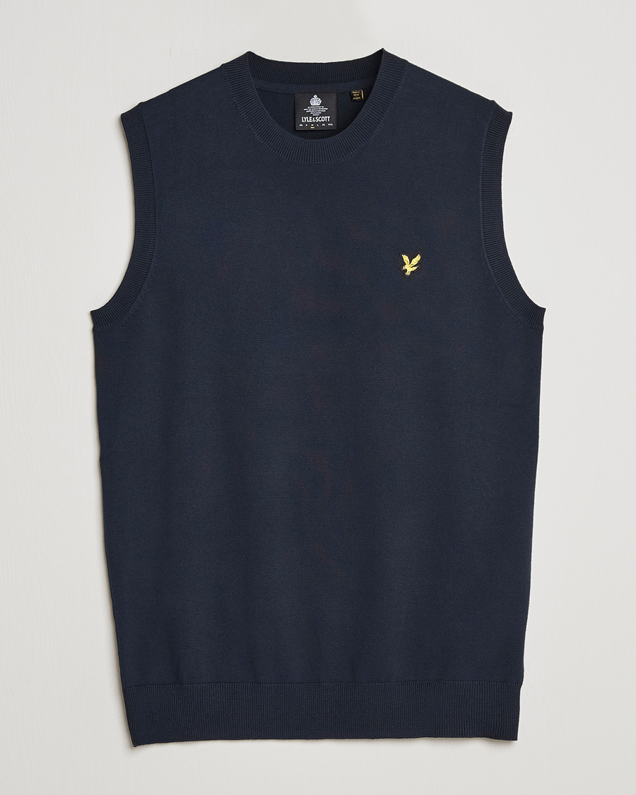 Mies | Puserot | Lyle & Scott | Cotton Vest Dark Navy