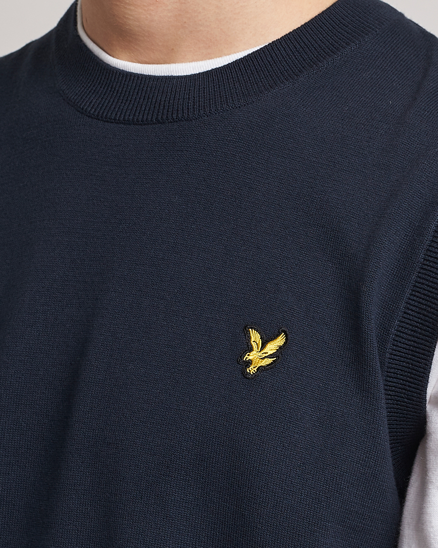 Mies | Puserot | Lyle & Scott | Cotton Vest Dark Navy