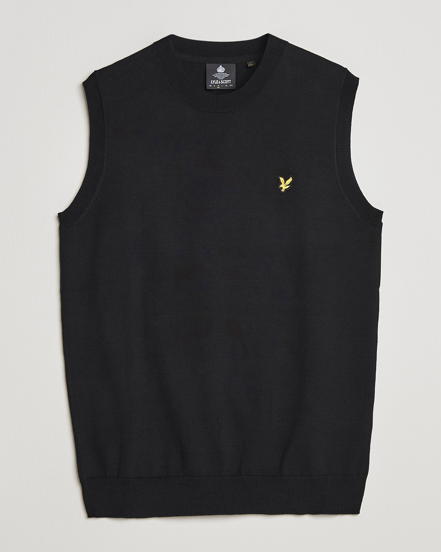 Mies | Puserot | Lyle & Scott | Cotton Vest Black