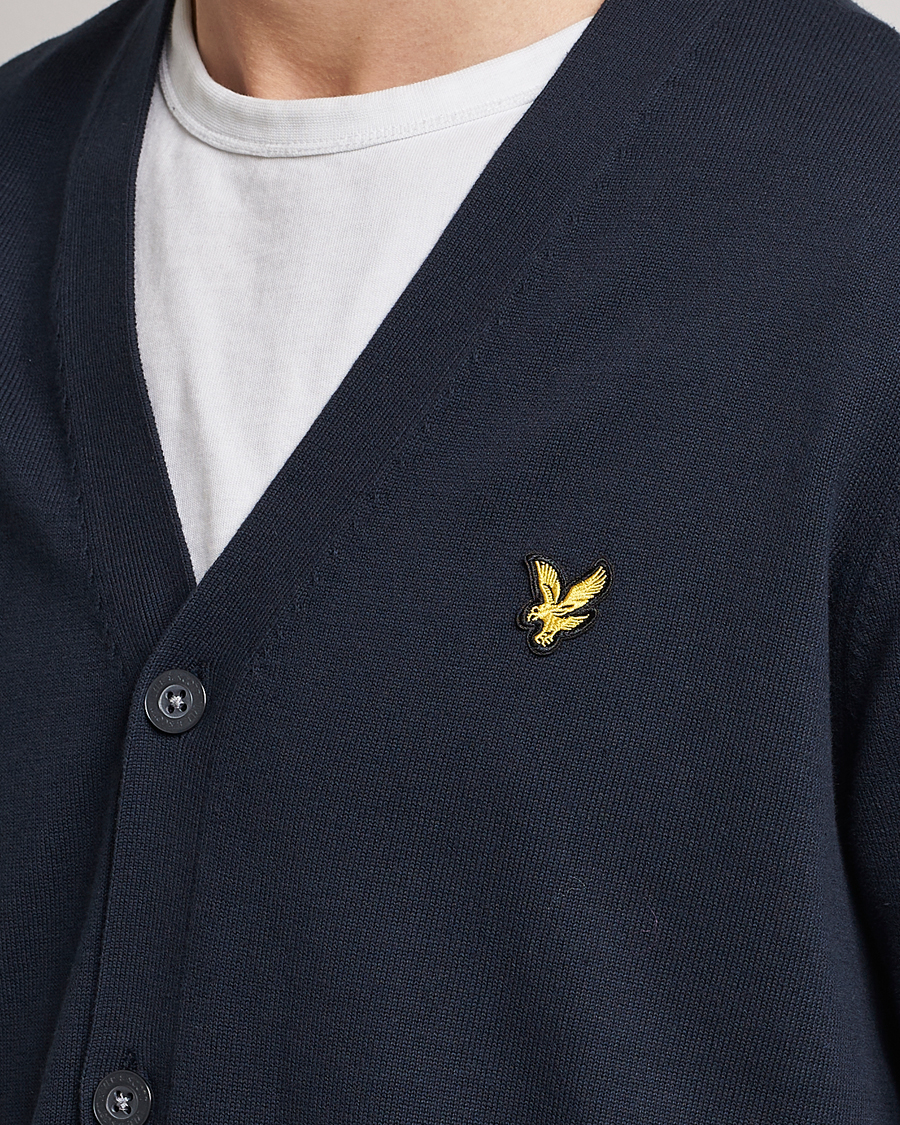 Mies | Puserot | Lyle & Scott | Cotton Cardigan Dark Navy