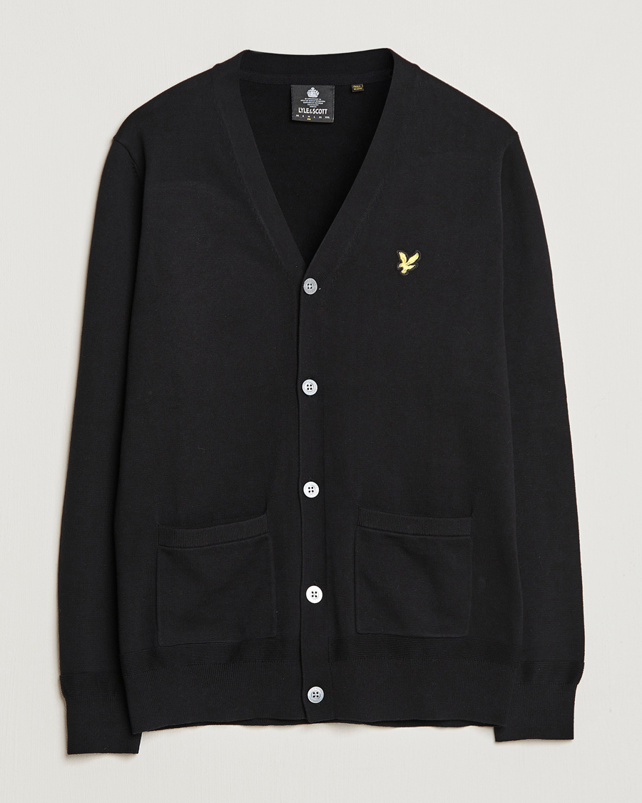 Mies | Puserot | Lyle & Scott | Cotton Cardigan Black