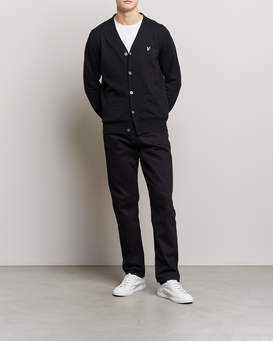 Mies | Puserot | Lyle & Scott | Cotton Cardigan Black