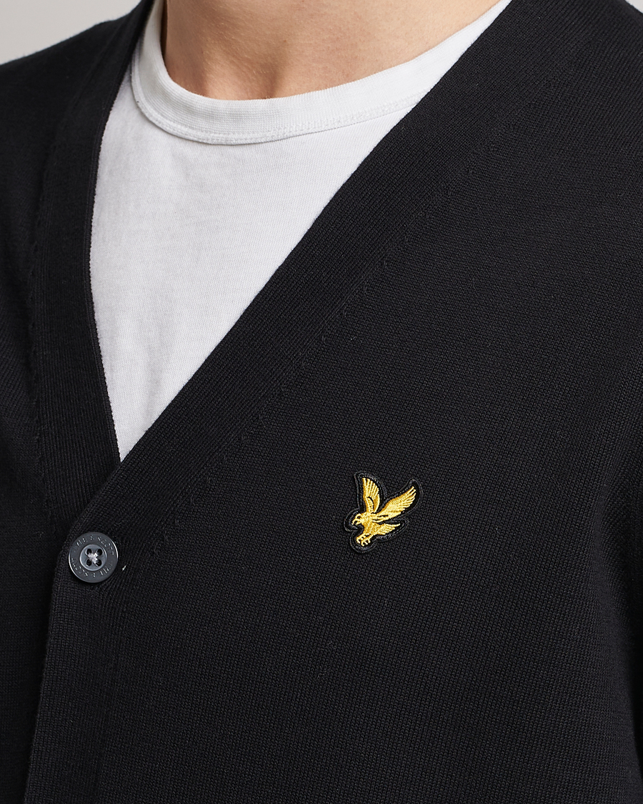Mies | Puserot | Lyle & Scott | Cotton Cardigan Black