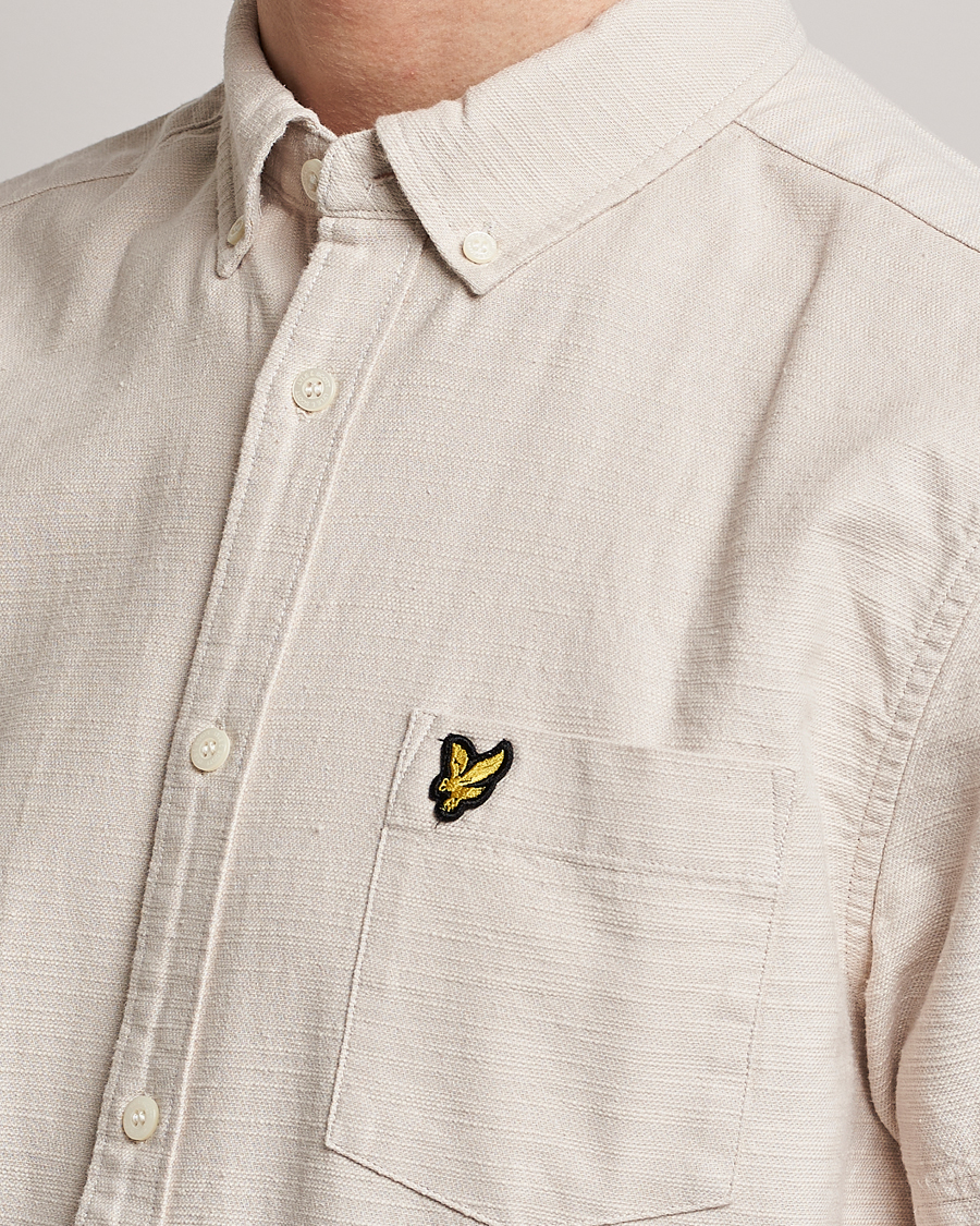 Mies | Kauluspaidat | Lyle & Scott | Cotton Slub Short Sleeve Shirt Cove