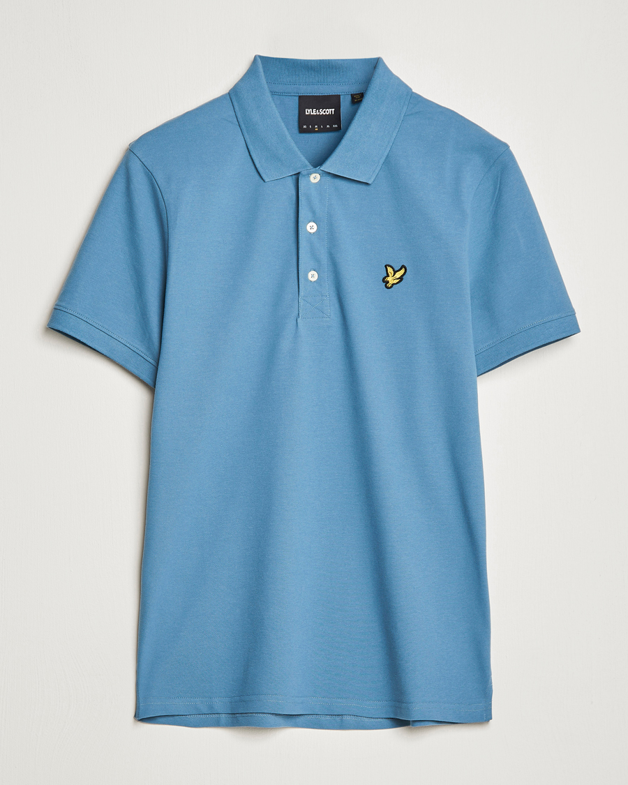 Mies | Pikeet | Lyle & Scott | Plain Pique Polo Skipton Blue