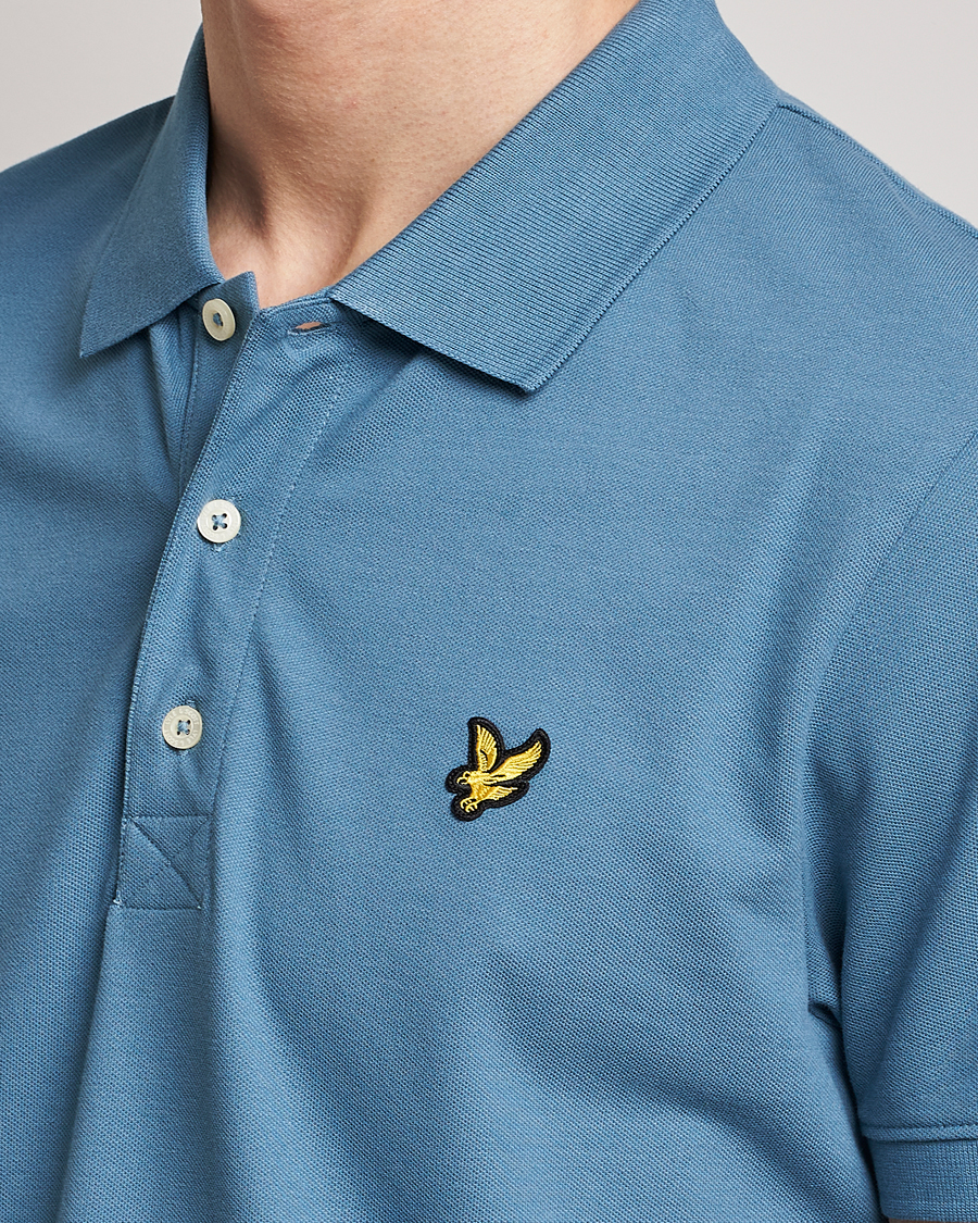 Mies | Pikeet | Lyle & Scott | Plain Pique Polo Skipton Blue