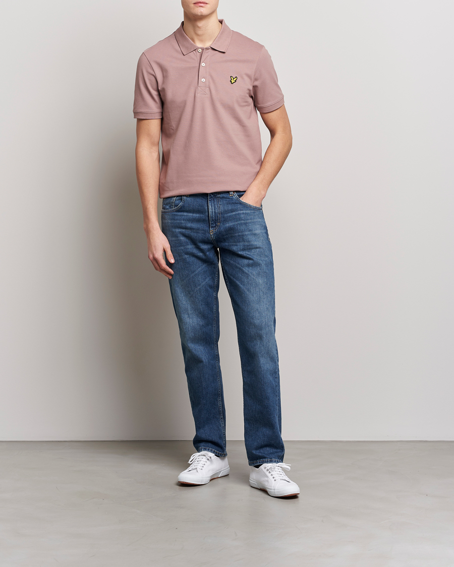 Mies | Pikeet | Lyle & Scott | Plain Pique Polo Hutton Pink