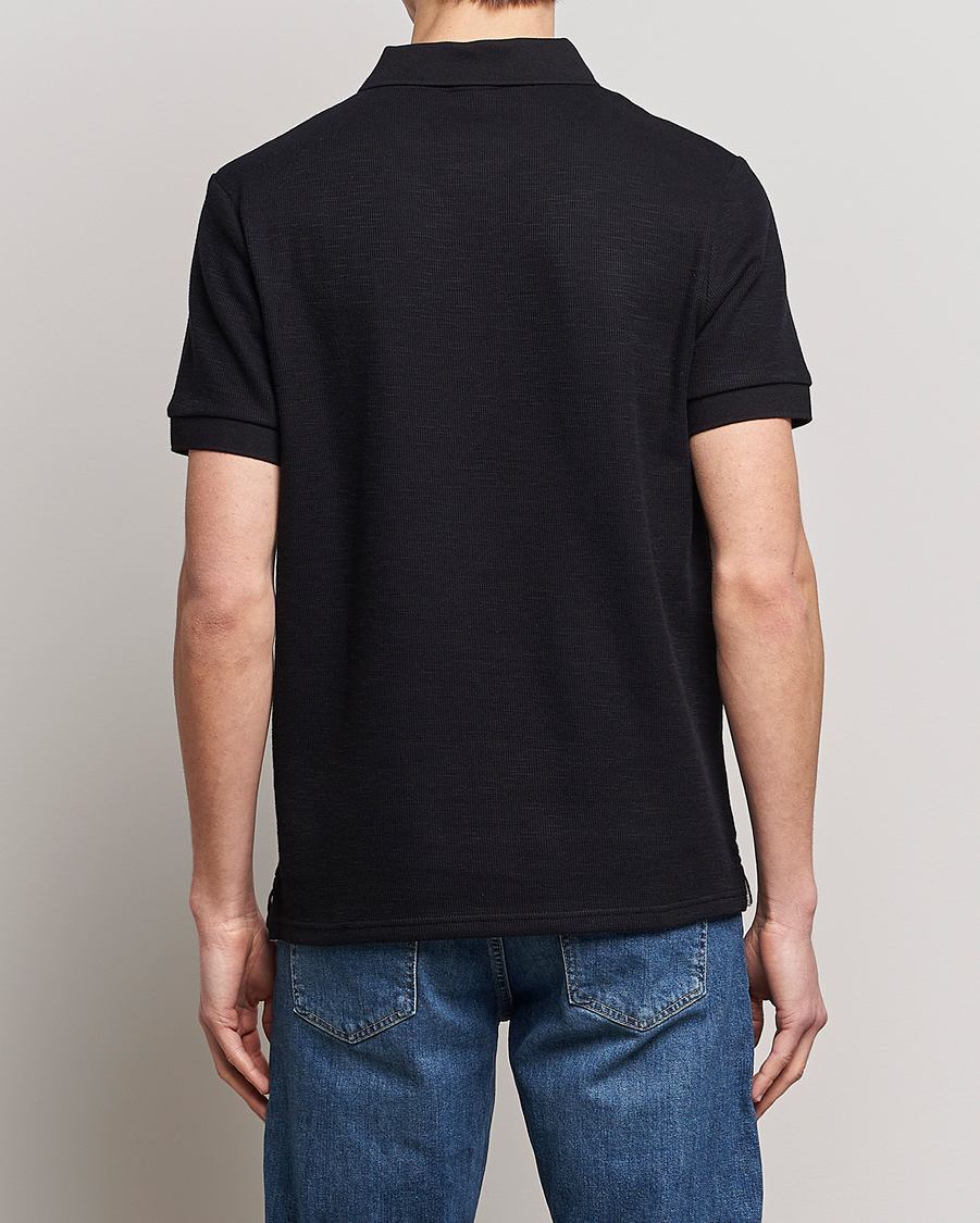 Mies | Pikeet | Lyle & Scott | Cuffed Pique Polo Jet Black