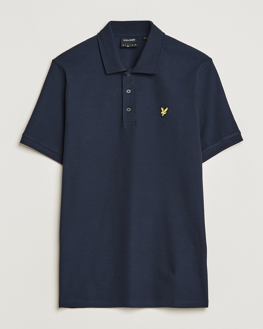 Mies | Pikeet | Lyle & Scott | Milano Trim Pique Polo Dark Navy