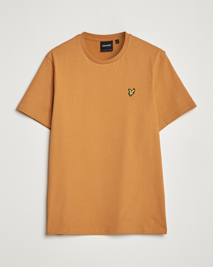 Mies | T-paidat | Lyle & Scott | Crew Neck Organic Cotton Tee Salt Burne