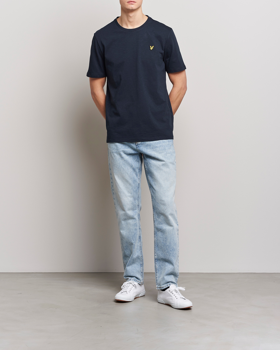 Mies | T-paidat | Lyle & Scott | Slub T-Shirt Dark Navy