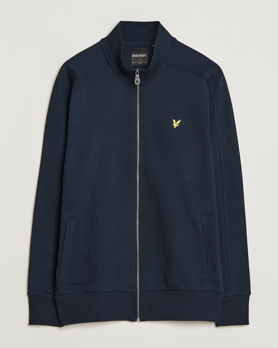 Mies | Puserot | Lyle & Scott | Track Full Zip Sweater Dark Navy
