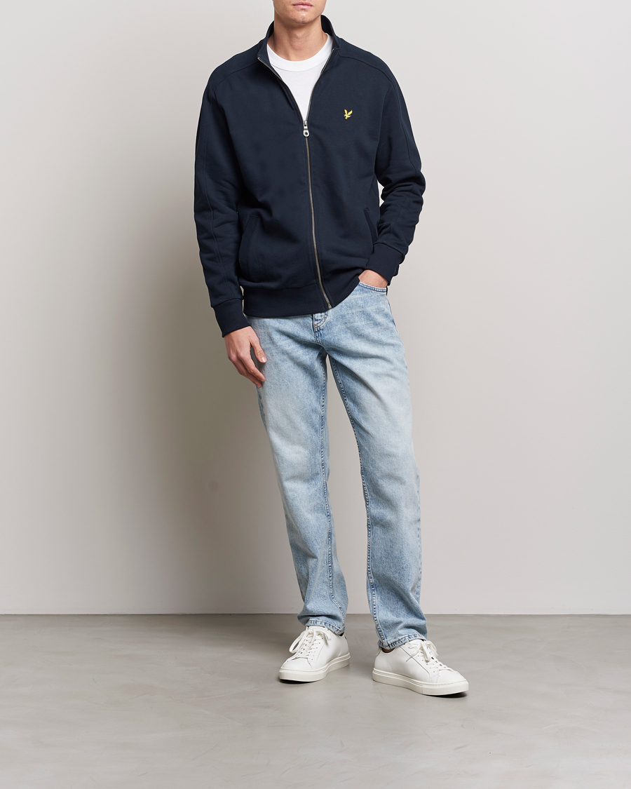 Mies | Puserot | Lyle & Scott | Track Full Zip Sweater Dark Navy