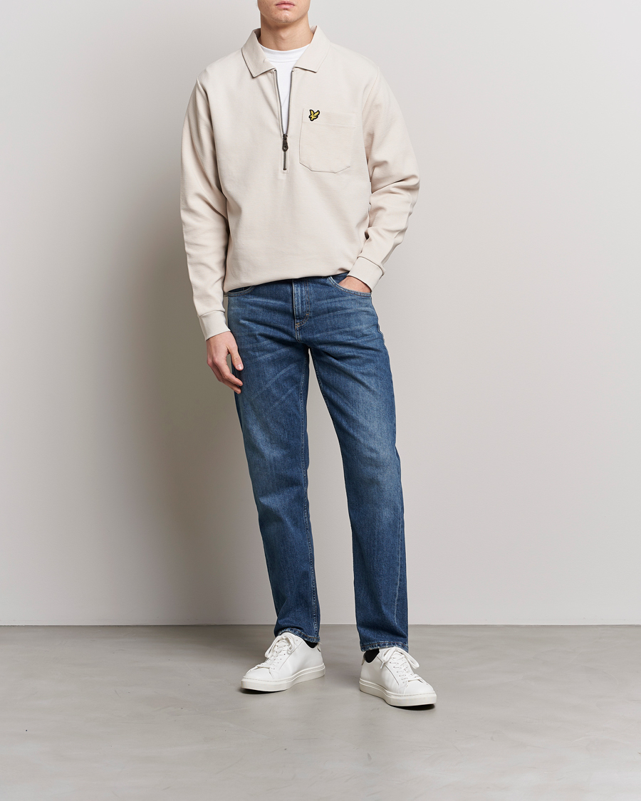 Mies | Puserot | Lyle & Scott | Crest Half Zip Sweater Cove