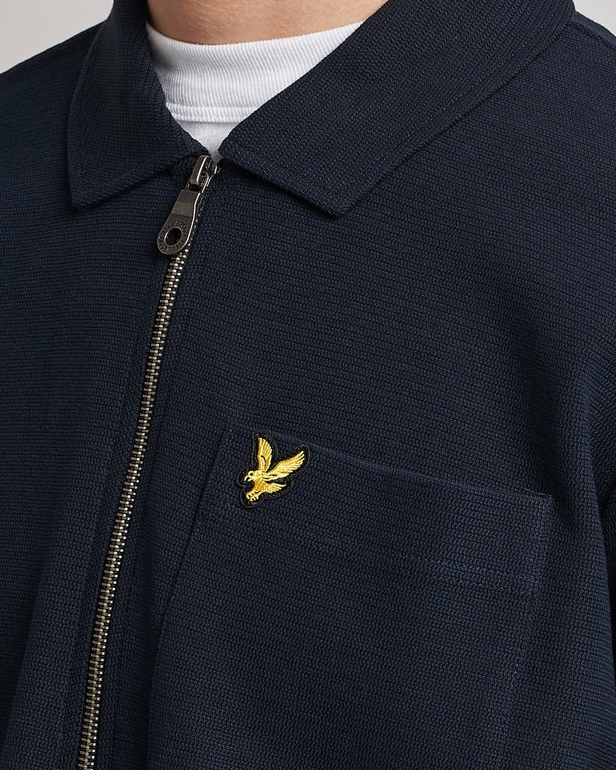 Mies | Puserot | Lyle & Scott | Crest Half Zip Sweater Dark Navy