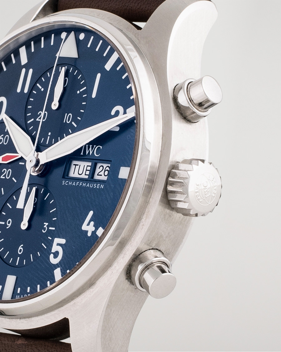 Mies | Pre-Owned & Vintage Watches | IWC Pre-Owned | Le Petit Prince Chronograph IW377714 Steel Blue