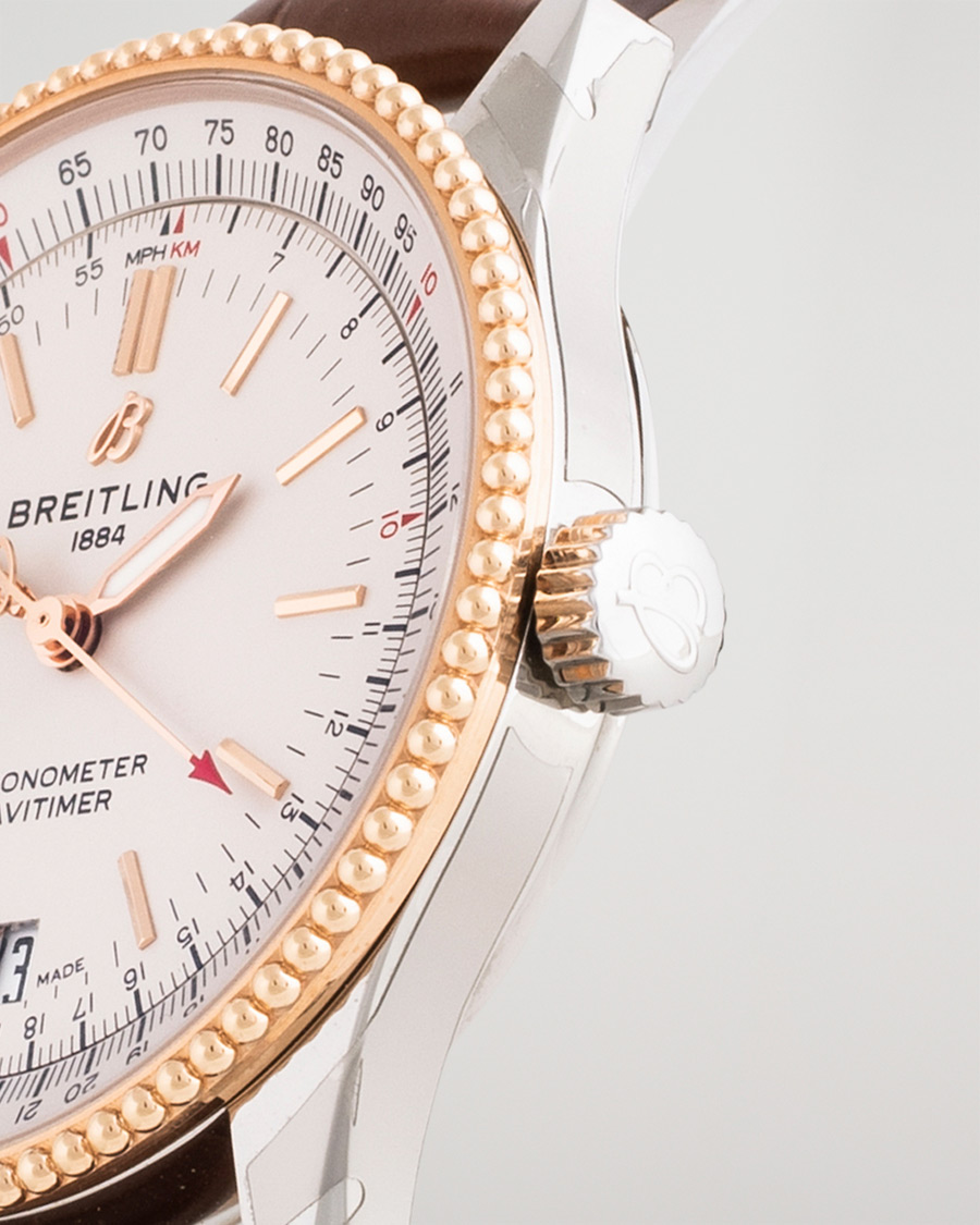 Mies | Pre-Owned & Vintage Watches | Breitling Pre-Owned | Navitimer38 U17325211G1P1 Steel White