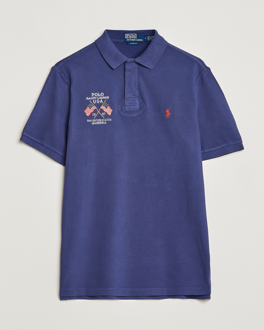 Mies | Pikeet | Polo Ralph Lauren | Classic Fit Flag Polo Boathouse Navy