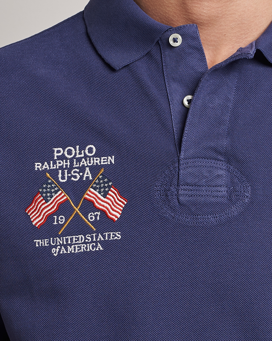 Mies | Pikeet | Polo Ralph Lauren | Classic Fit Flag Polo Boathouse Navy