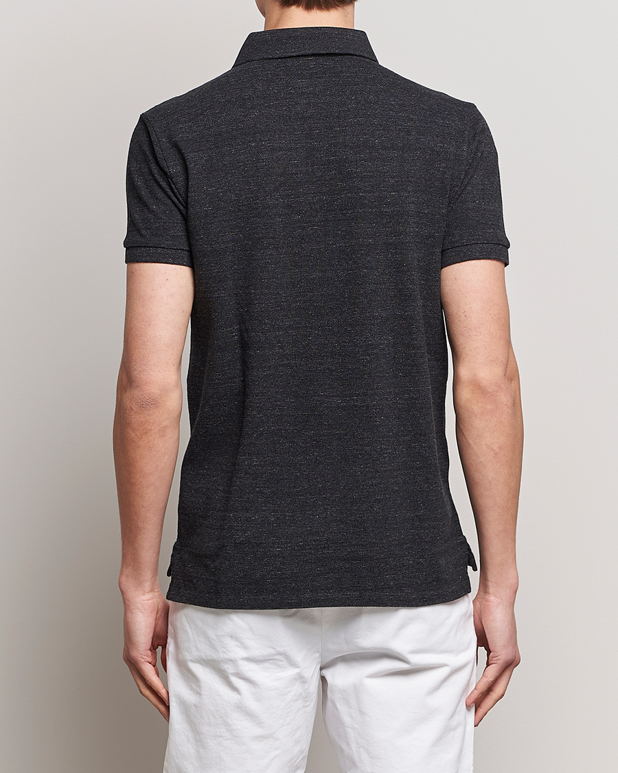 Mies | Pikeet | Polo Ralph Lauren | Custom Slim Fit Polo Black Marl Heather