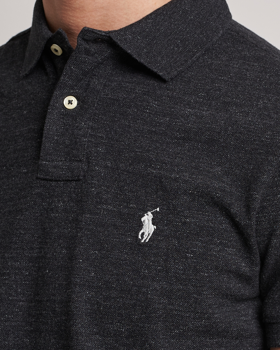 Mies | Pikeet | Polo Ralph Lauren | Custom Slim Fit Polo Black Marl Heather
