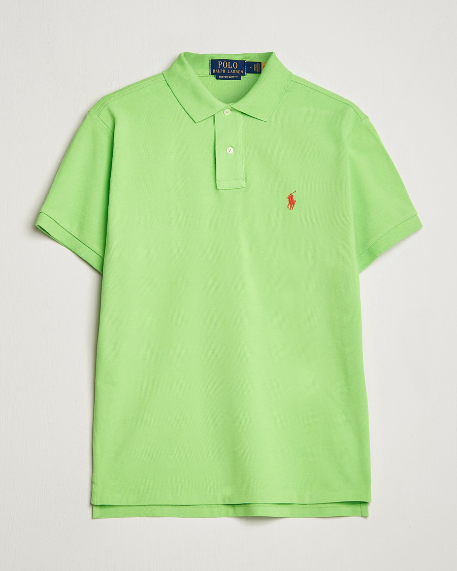Mies | Pikeet | Polo Ralph Lauren | Custom Slim Fit Polo Kiwi Lime