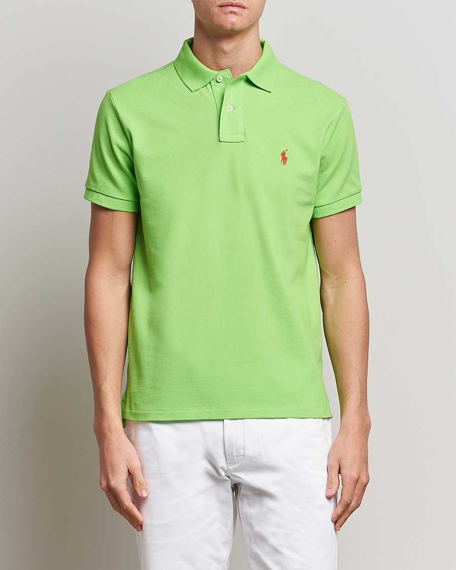 Mies | Pikeet | Polo Ralph Lauren | Custom Slim Fit Polo Kiwi Lime