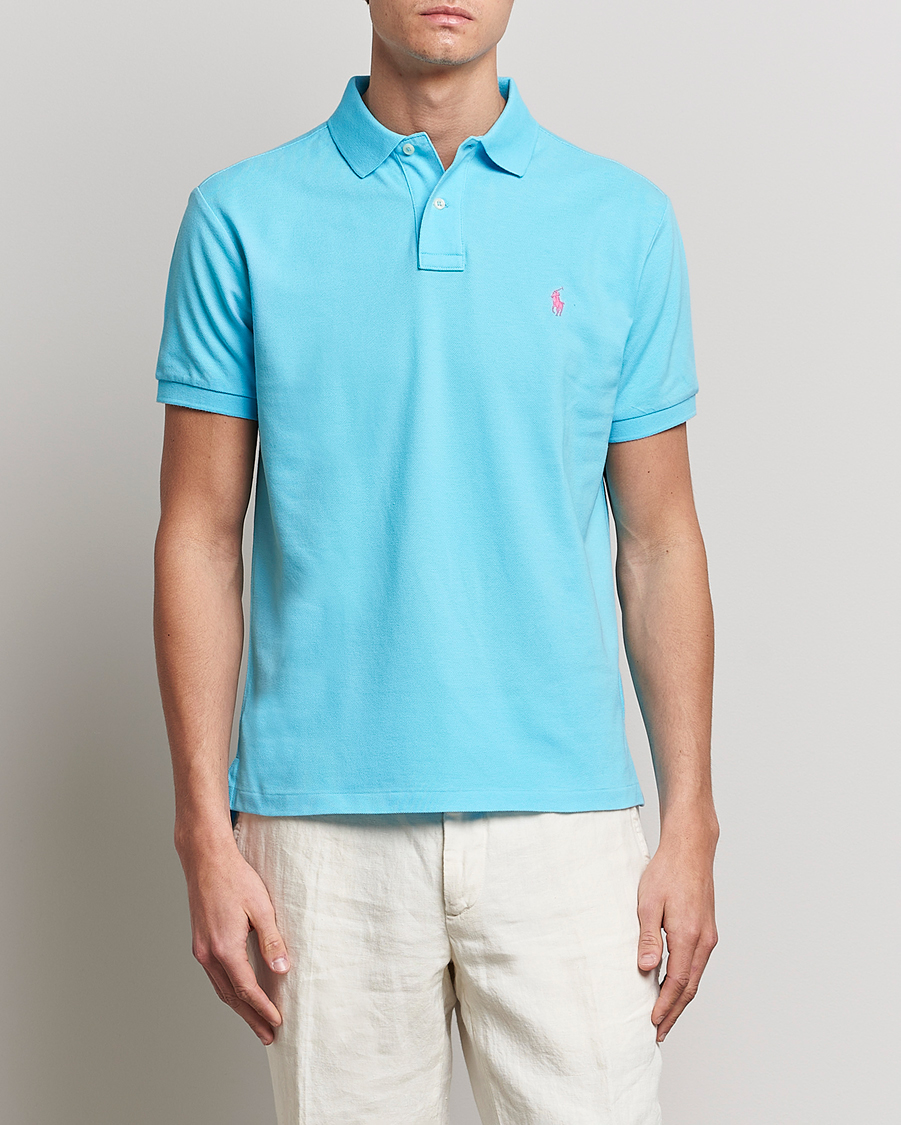 Mies | Pikeet | Polo Ralph Lauren | Custom Slim Fit Polo Turquoise Nova