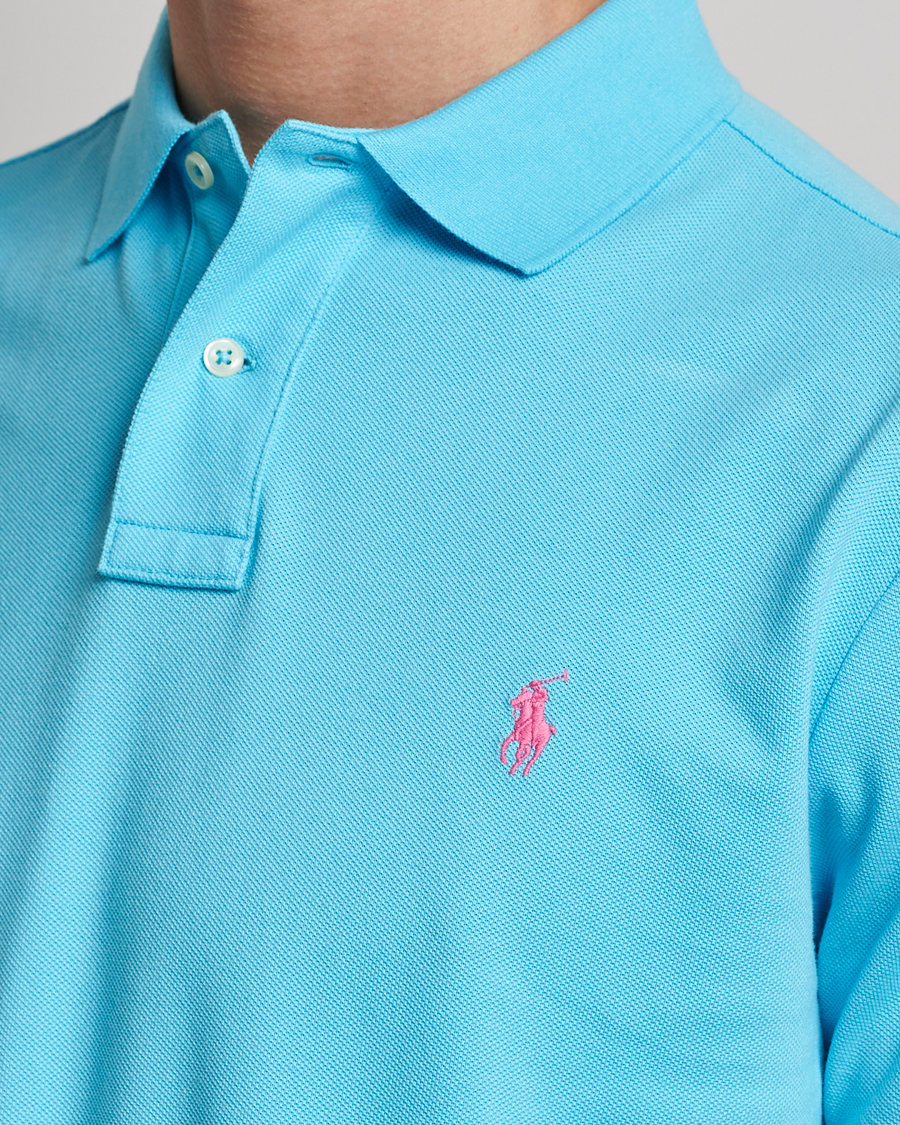 Mies | Pikeet | Polo Ralph Lauren | Custom Slim Fit Polo Turquoise Nova