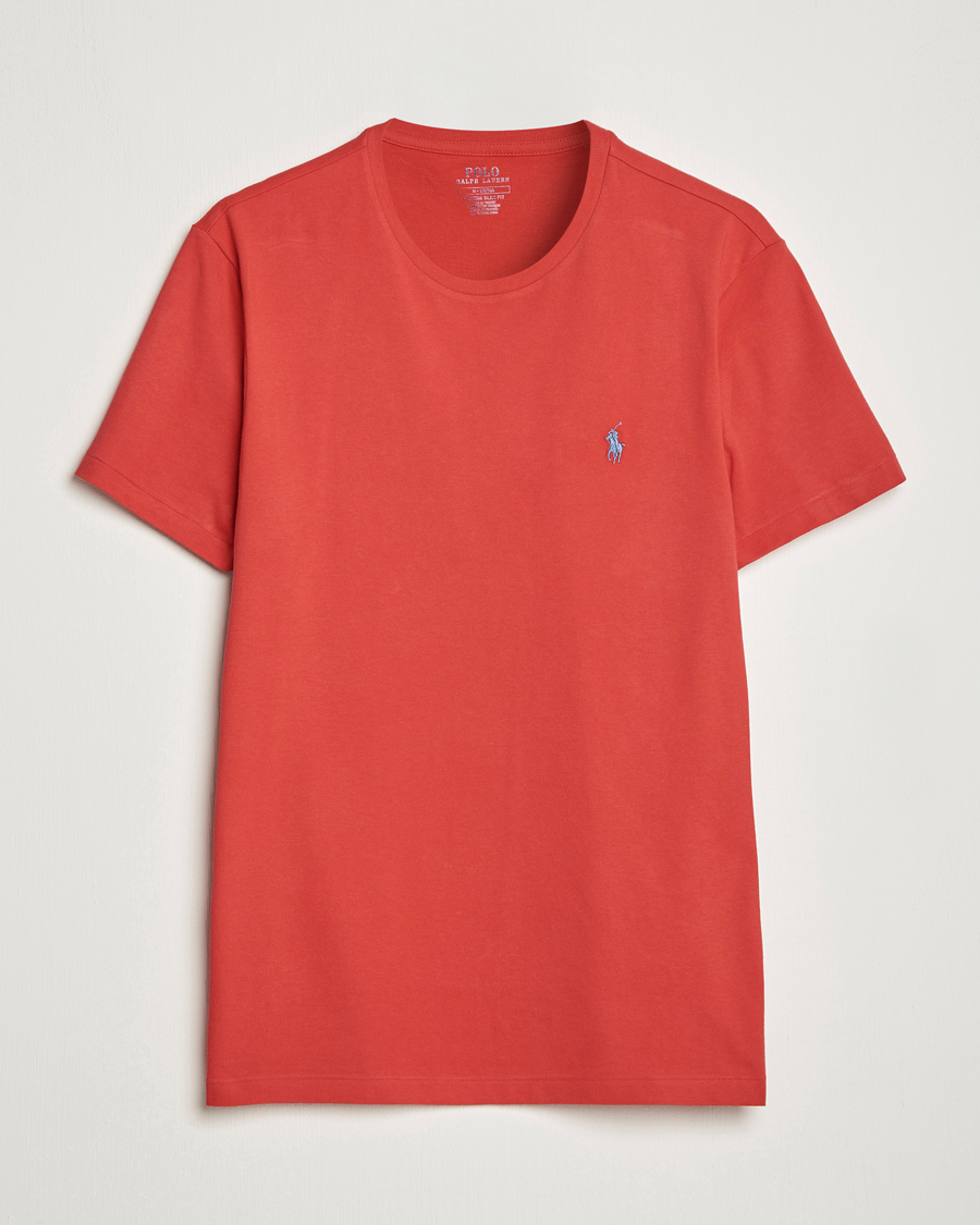 Mies | T-paidat | Polo Ralph Lauren | Crew Neck T-Shirt Evening Post Red