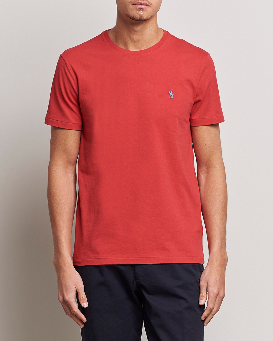 Mies | T-paidat | Polo Ralph Lauren | Crew Neck T-Shirt Evening Post Red