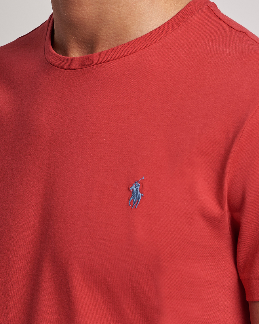 Mies | T-paidat | Polo Ralph Lauren | Crew Neck T-Shirt Evening Post Red