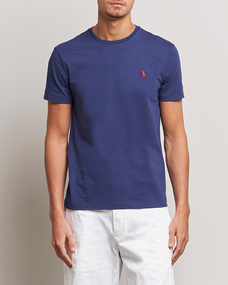 Mies | T-paidat | Polo Ralph Lauren | Crew Neck T-Shirt Boathouse Navy