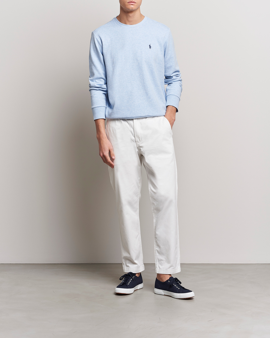 Mies | Puserot | Polo Ralph Lauren | Double Knitted Jersey Sweatshirt Elite Blue Heather