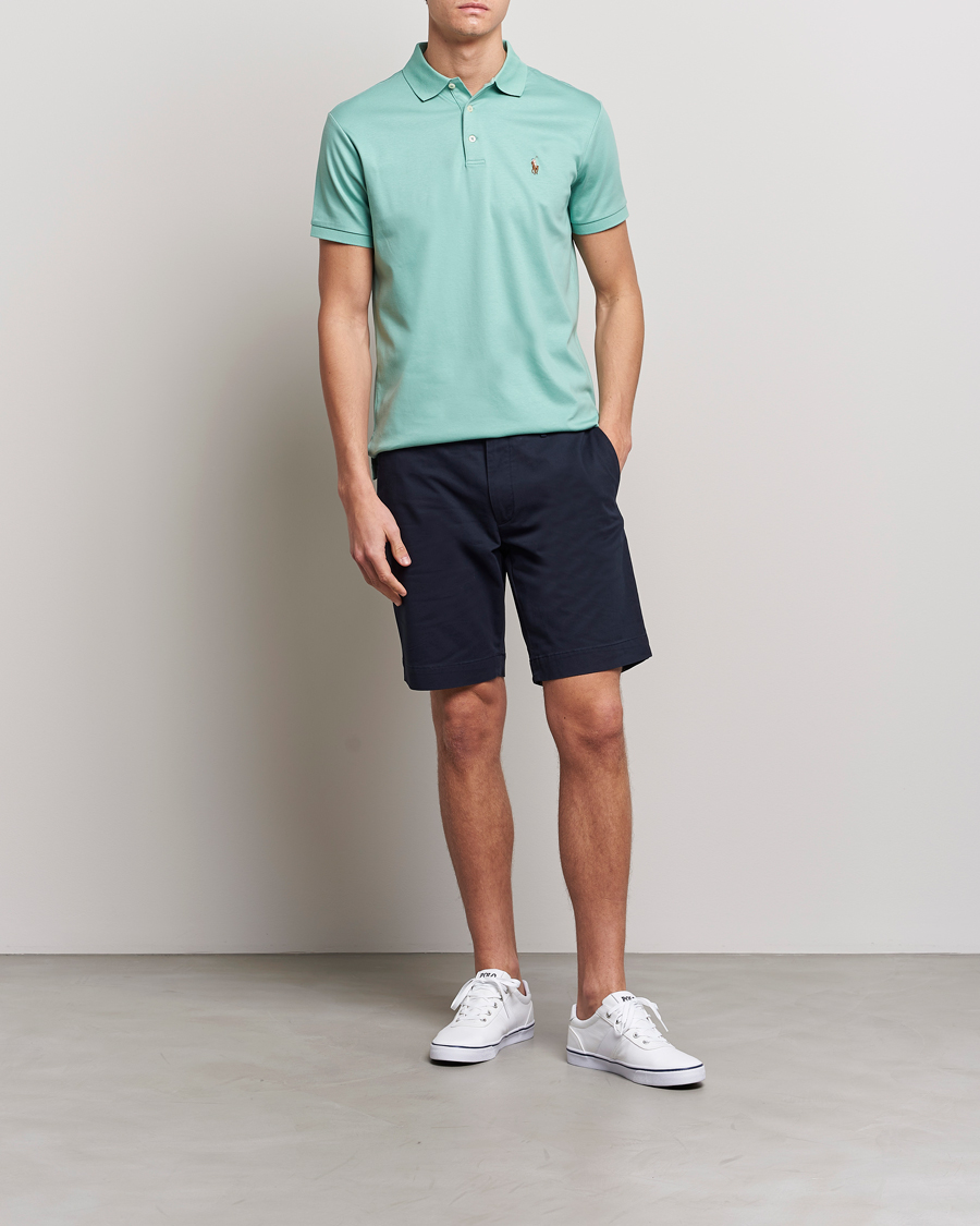 Mies | Pikeet | Polo Ralph Lauren | Luxury Pima Cotton Polo Essex Green