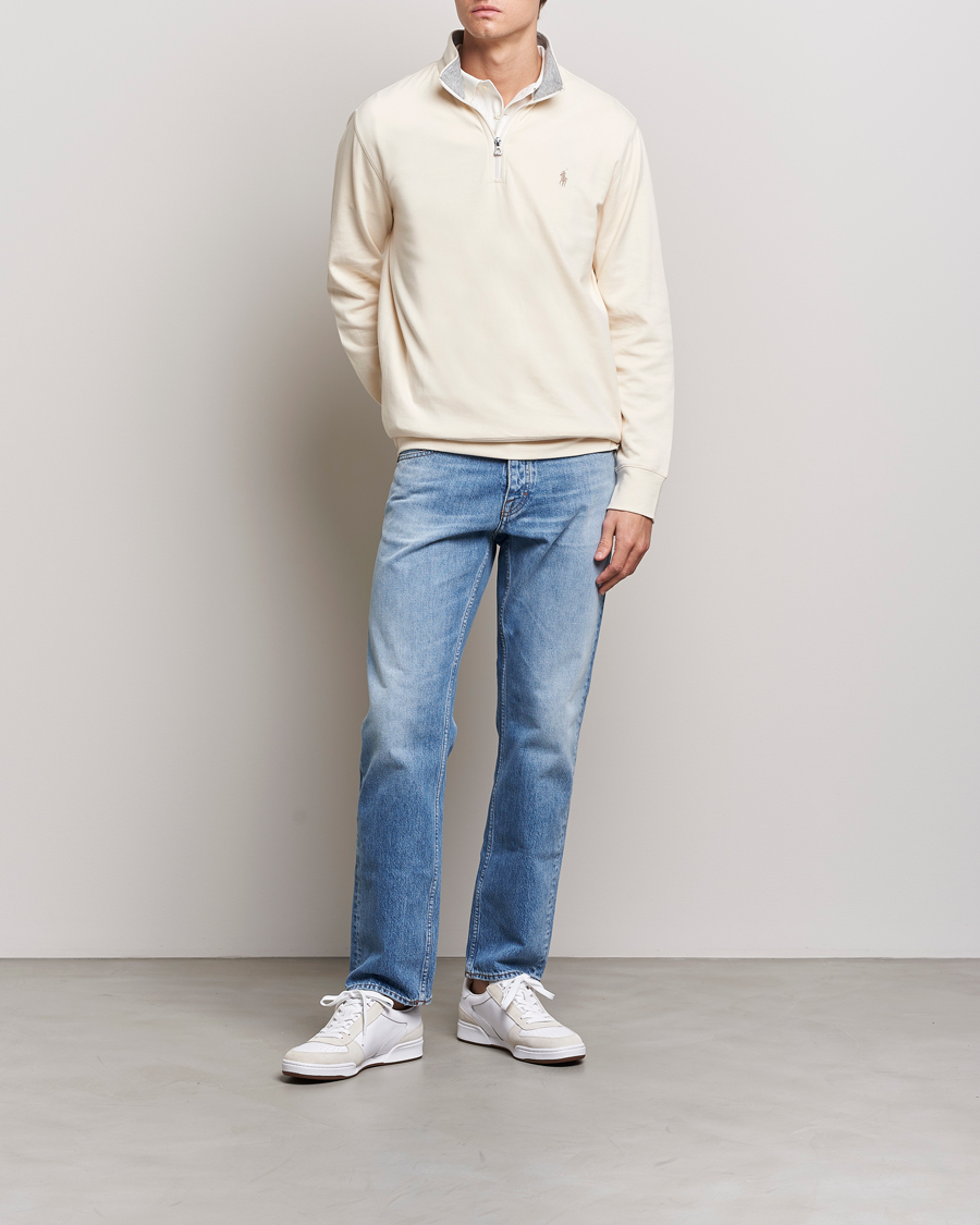 Mies | Puserot | Polo Ralph Lauren | Tech Double Knit Half Zip Guide Cream