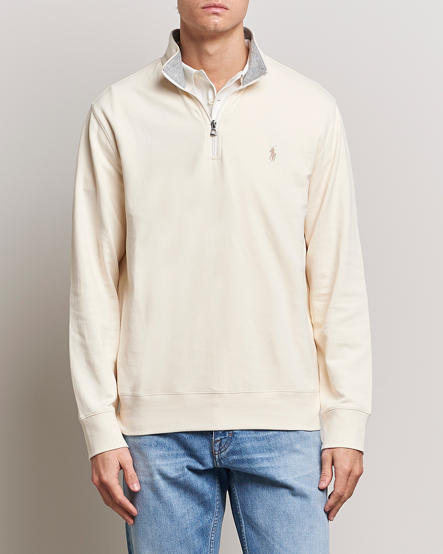 Mies | Half-zip | Polo Ralph Lauren | Double Knit Half-Zip Sweater Guide Cream