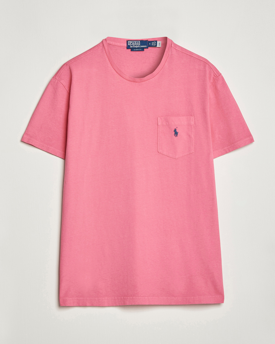 Mies | T-paidat | Polo Ralph Lauren | Cotton/Linen Crew Neck T-Shirt Red Sky