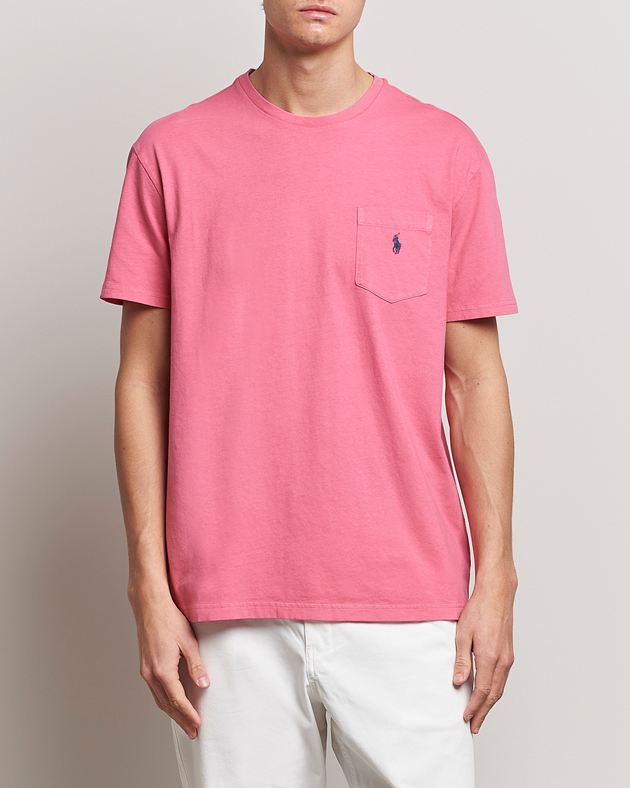 Mies | T-paidat | Polo Ralph Lauren | Cotton/Linen Crew Neck T-Shirt Red Sky