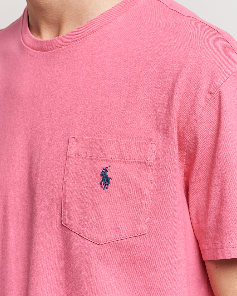 Mies | T-paidat | Polo Ralph Lauren | Cotton/Linen Crew Neck T-Shirt Red Sky